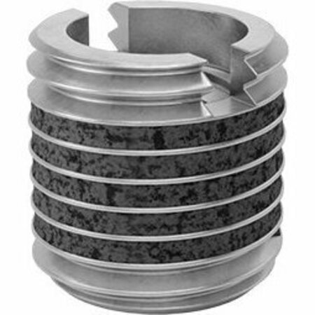 BSC PREFERRED Easy-to-Install Thread-Locking Insert 18-8 Stainless Steel with Thin Wall 1/4-20 Thread Size, 5PK 94165A235